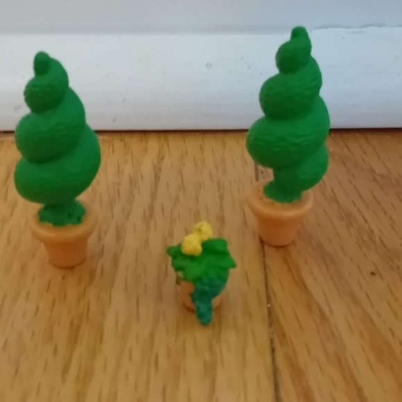 1999 Vintage Blue Bird Polly Pocket 2 Spiral Tree Bush Topiary - Picture 6 of 6